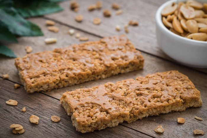 Vegan peanut butter protein bars