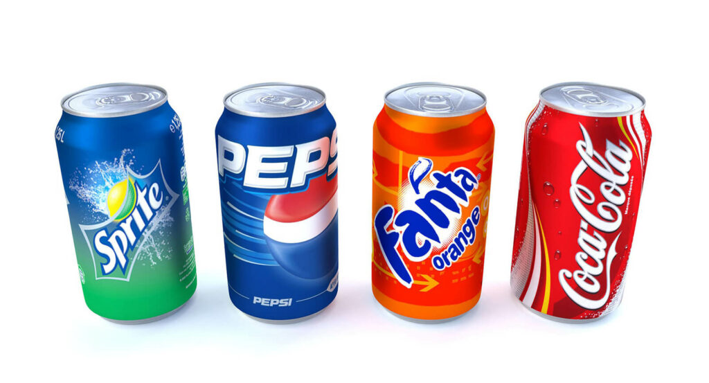 Soda, pop - Sprite, Pepsi, Fanta, Coca-Cola