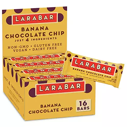 LÄRABAR Banana Chocolate Chip, Gluten Free Vegan Fruit & Nut Bars