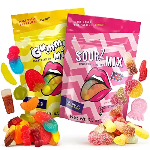 Sweet Yourself Vegan Gummies Variety Mix Sour and Non-Sour - Vegan Gummy Candy