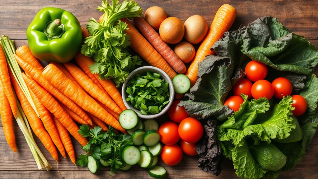 balanced vegetable portions daily