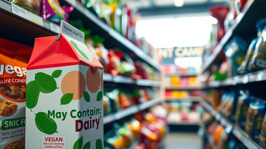 cross contact dairy warning alerts