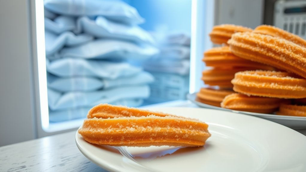 freeze and store churros