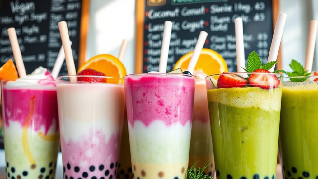 vegan bubble tea ordering