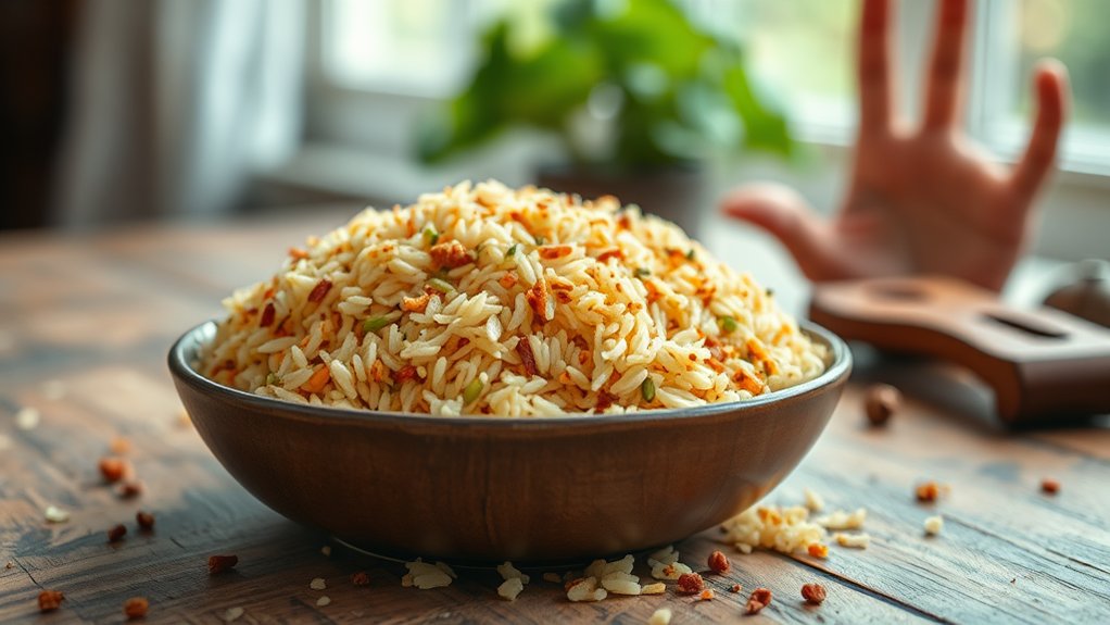 vegan rice mix precautions