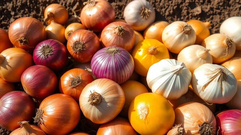 onion varieties and characteristics