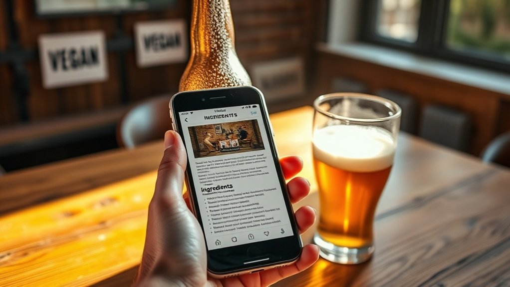 vegan beer ingredient transparency