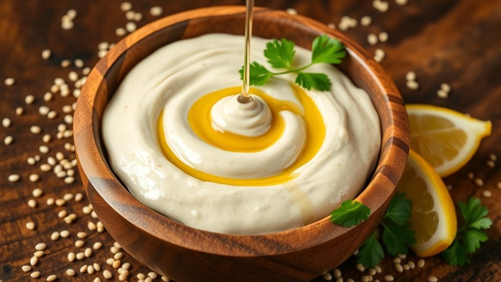 homemade vegan tahini sauce