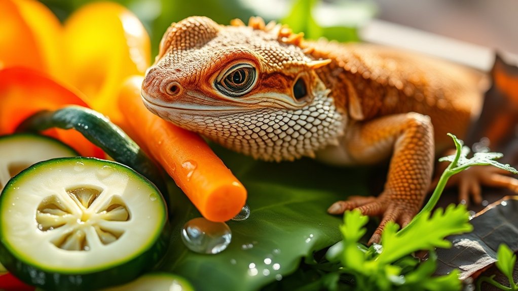 What Veg Do Bearded Dragons Eat 2 bearded dragons eat vegetables